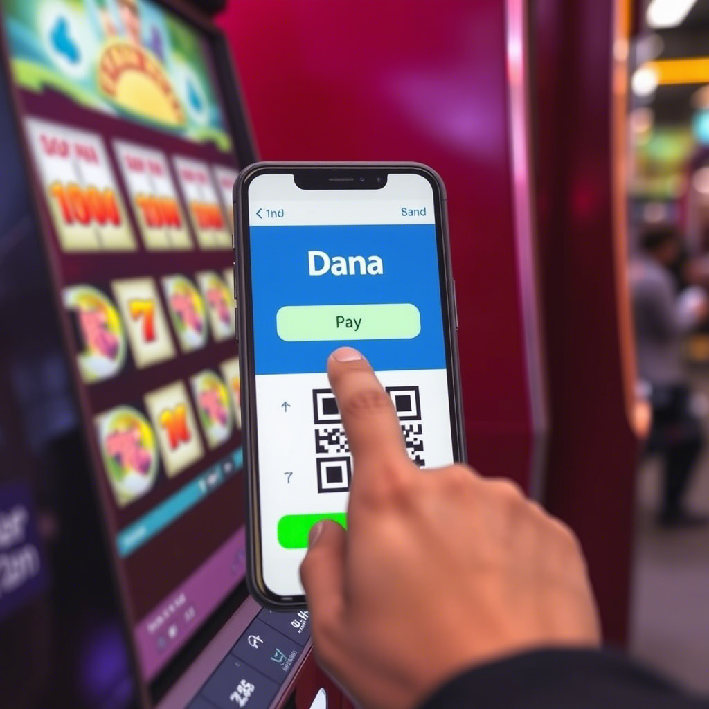 Langkah deposit slot via QRIS Dana di aplikasi DANA dengan panduan visual